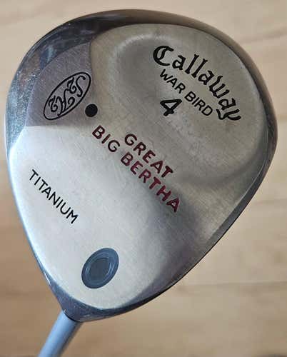 Callaway Great Big Bertha Titanium War Bird 4 Wood RH S2H2 Graphite w/ Headcover Sock (Used)