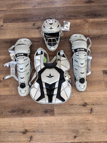 Gray All Star System 7 Axis Catcher's Set (New)