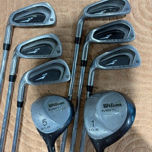 Men's Wilson MBT-45 Clubs (Set: Driver, 5W, 4-8 Irons, PW) LH | Wilson Men's Flex Shafts (Used)