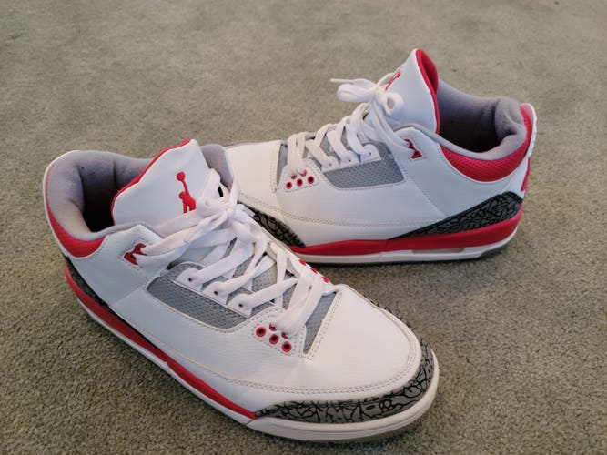 Air Jordan 3 Retro "Fire Red" Men's Size M 10.0 (W 11.0) Air Jordan Shoes