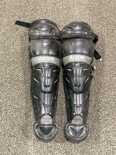 Used Youth All Star System 7 Axis Catcher's Leg Guards | Age 9 - 12