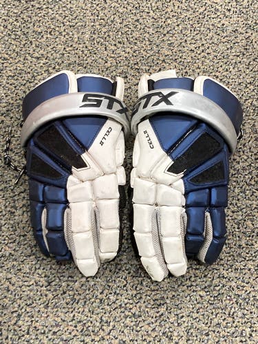 Used STX Cell II Lacrosse Gloves 12"