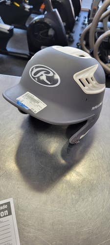 Used Rawlings 6 3/8 - 7 1/8 Batting Helmet No Mask Grey One Size 11497-S000155530