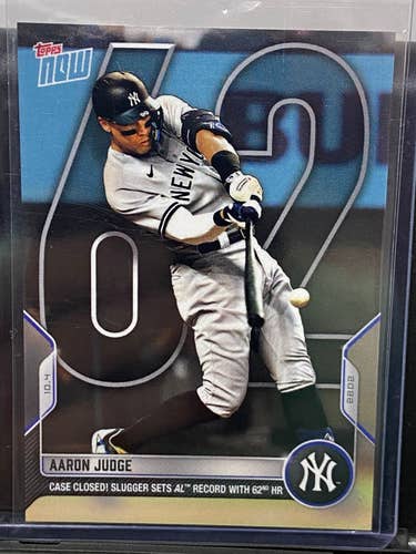 Aaron Judge New York Yankees 2022 Topps NOW 62nd HR RC #10.4