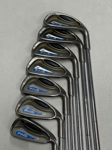 Men's Ping G2 Iron Set Right Handed Regular Flex Steel Shaft (Used)