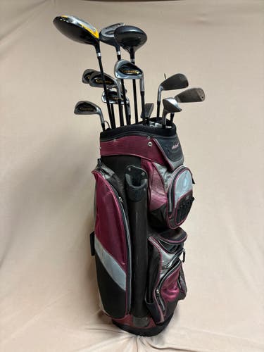 Men's Spaulding Cannon Right Handed Clubs (Full Set) Regular Flex 13 Pieces (Used)