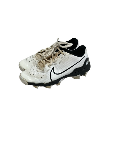 Used Nike ALPHA HUARACHE KEY BB/SB Cleats White And Black Junior 03 11692-S000146548