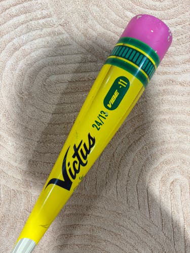 2024 Victus Vibe Alloy Bat USABat Certified (-11) Alloy 13 oz 24" (Used)