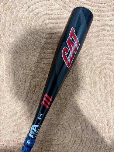 2021 Marucci CAT Alloy Bat USABat Certified (-11) Alloy 13 oz 24" (Used)