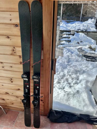 Men's HEAD Kore 180 cm Powder Skis With Bindings (Used)