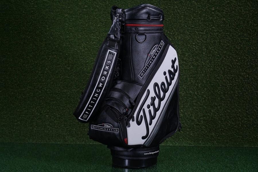 Titleist Fitting Works ゴルフバッグ Titleist Fitting Works Staff Bag 6-Way 10 x 11 Golf Bag, Black