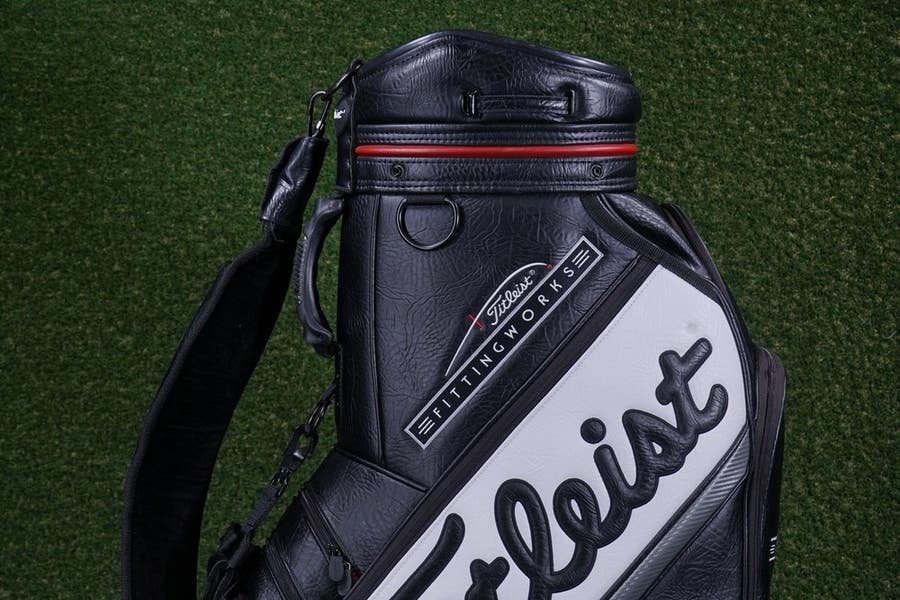 Titleist Fitting Works Staff Bag 6-Way 10 x 11 Golf Bag, Black 