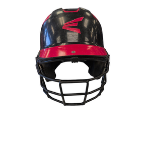 Used Easton NATURAL Batting Helmet w/Mask Black And Red SM 11862-S000092918