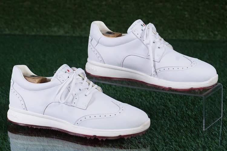 Duca del Cosma Womens Sabina - White 9 40eu Spiked Ladies Golf Shoes Worn Once!