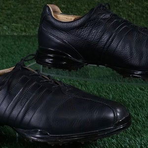 Adidas Adipure Clima Golf Shoes Mens 8.5 Traxion Spiked, Black ~ 675756