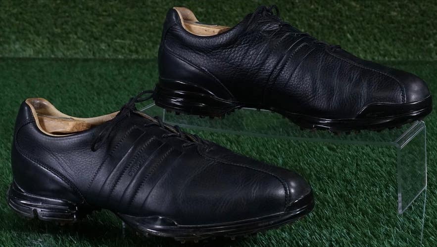 Adidas Adipure Clima Golf Shoes Mens 8.5 Traxion Spiked, Black ~ 675756