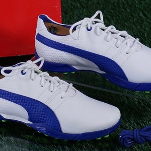 Puma Titantour V2 Jr Golf Shoes Kids EU 35.5 US 4, White/Blue ~ 188672 03 ~ New!