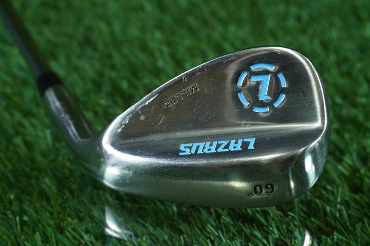 Lazarus Milled 60 Lob Wedge Forged Steel Shaft Wedge Flex RH ~ LOOK!!