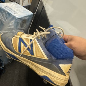 Blue Men's Size M 9.0 (W 10.0) Adult New Balance High Top Metal (Used)