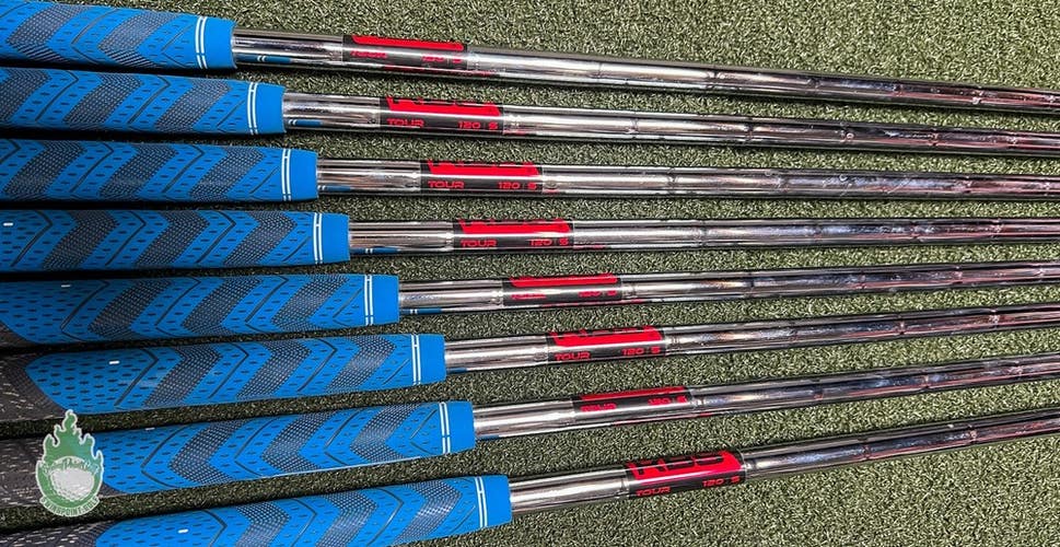 Used KBS Tour 120g 4-PW/GW Stiff Flex Steel Iron Set Shafts