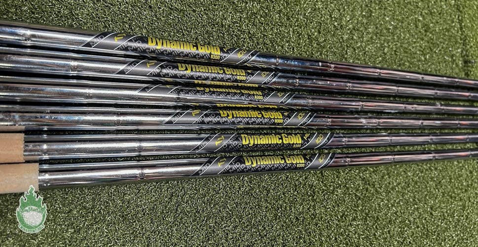 Used Dynamic Gold MID 100 R300 5-PW Regular Flex Steel Iron Set Shafts