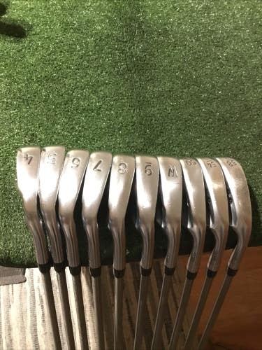 PXG 0311 Forged Irons Set 4-PW-GW-SW-LW Stiff SteelFiber i110 CW Graphite Shafts