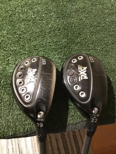 PXG 0317 Hybrids Set (19* HY & 22* HY) Stiff Fujikura Pro 73h Graphite Shafts