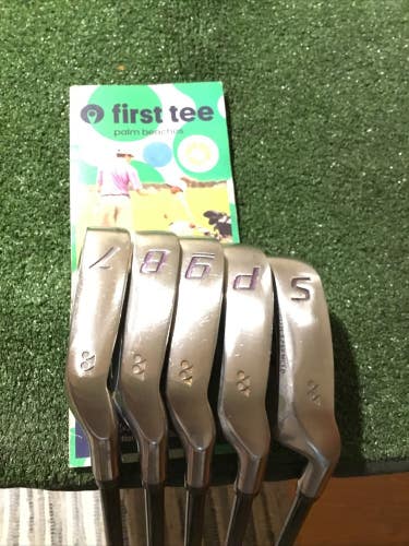 Yonex Ladies V-Mass 250 FL Irons Set (7-PW-SW) Ultimum Ti5 Graphite Shafts