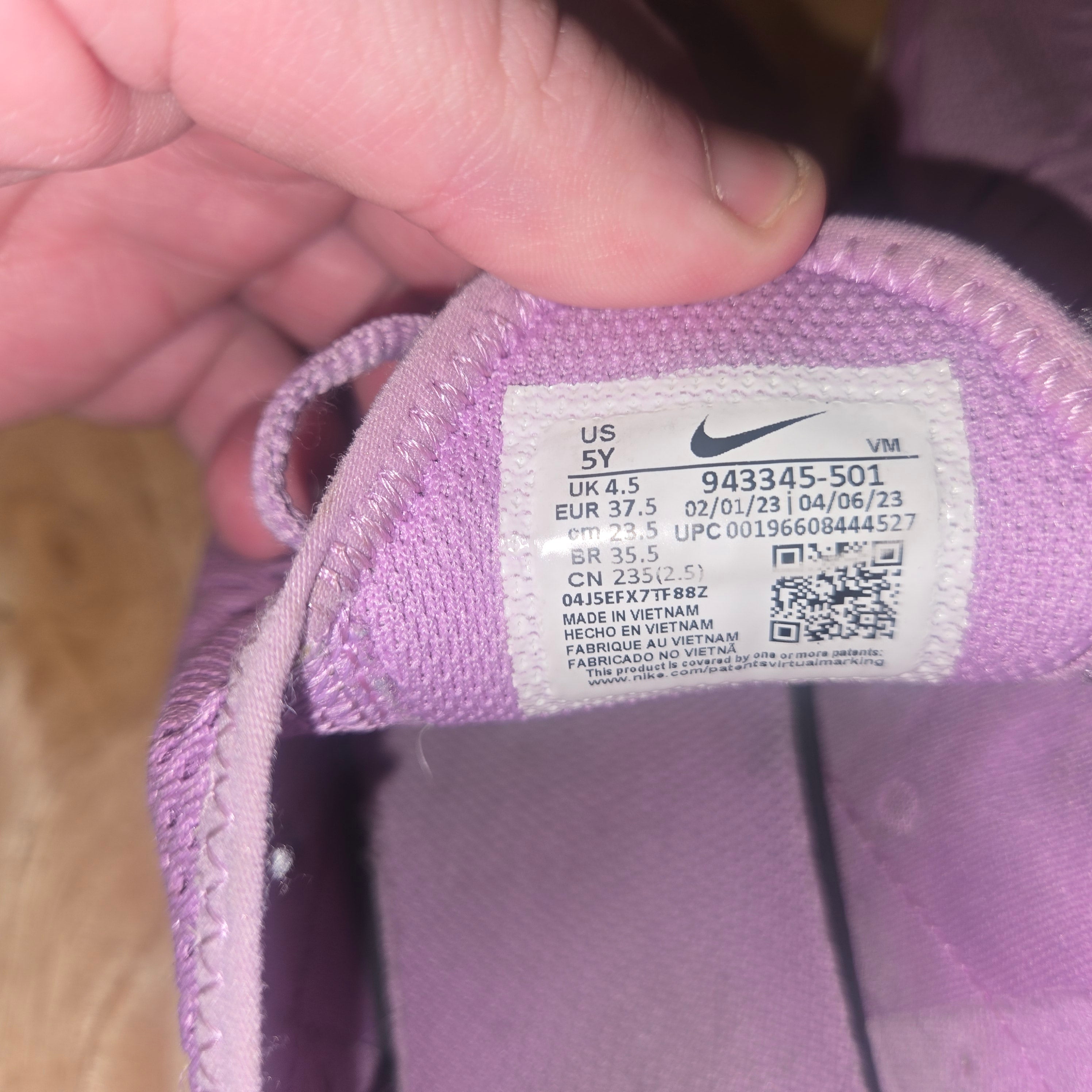 nike 4.5 youth to women's