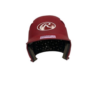 Used Rawlings BB HELMET Batting Helmet No Mask Red MD 11847-S000032903