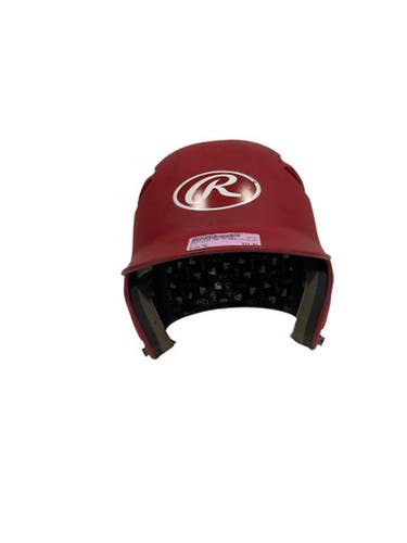 Used Rawlings BB HELMET Batting Helmet No Mask Red MD 11847-S000032903