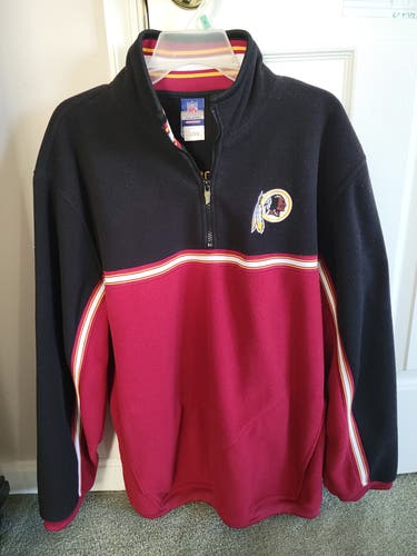 Vintage 1990s Washington Redskins (now the Washington Commanders) quarter-zip fleece pullover