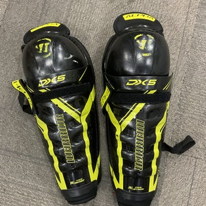 Used Warrior ALPHA DX5 Junior Shin Guards Black 13" 11614-S000230892