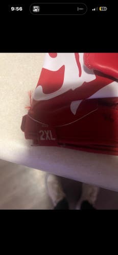 Adidas Indiana Hoosiers Red/White Size 2XL, IU Team Issued FB Gloves