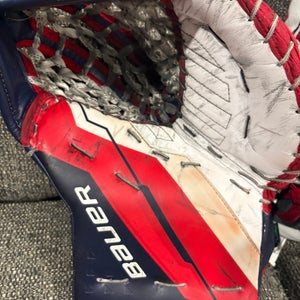 35" + 1  2024 Goalie Leg Pads Pro Stock (Used) and Matching Blocker and Glove (Senior)