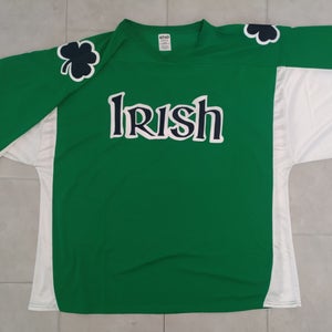 H7100 "Irish" Style Hockey Goalie Jersey - 4XL - Kelly Green- Numbered