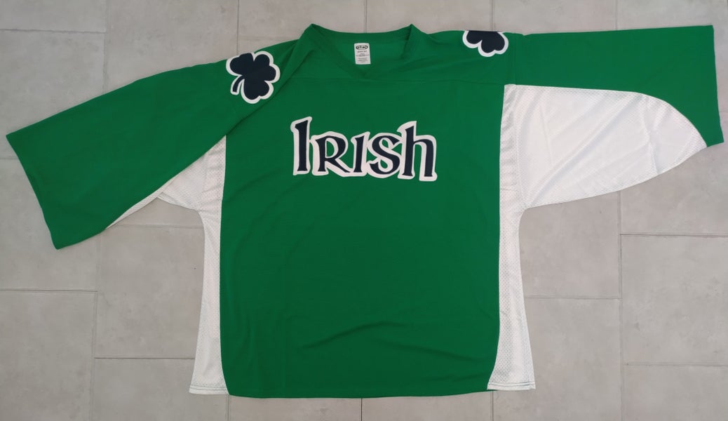 H7100 "Irish" Style Hockey Goalie Jersey - 4XL - Kelly Green- Numbered