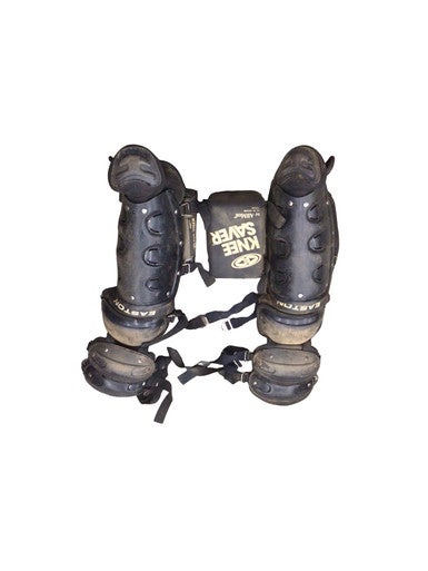 Used Easton EASTON SHIN GUARDS Catchers Leg Guards Black Junior 11760-S000088042