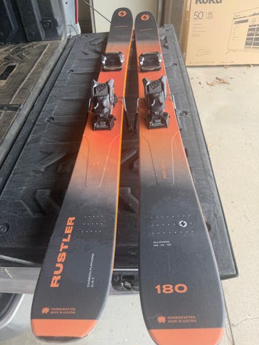 Men's 2022 All Mountain 180 cm Blizzard  Rustler 11 Skis With Bindings Max Din 13 (Used)