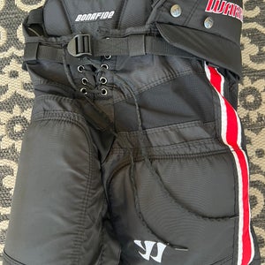 Black New Junior Medium Warrior Bonafide Hockey Pants