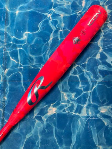 2025 Rawlings Icon Composite Bat BBCOR Certified (-3) Composite 30 oz 33" (Used)