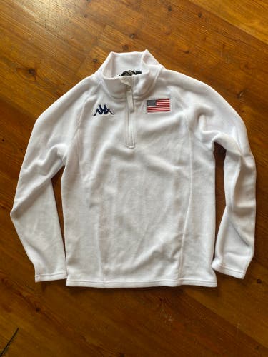 Kappa Olympic us ski team White Women's Medium Sweatshirt (New)
