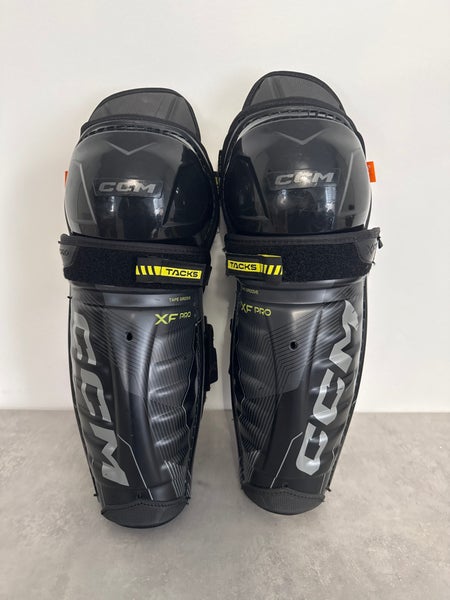 Junior CCM Tacks XF Pro 12" Shin Pads (Used)