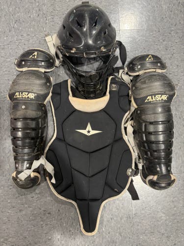 Youth All Star 912LS Catcher's Set (Wilson Mask, All Star Chest + Legs) (Used)