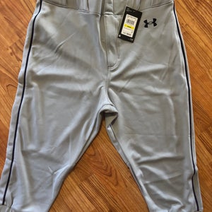 Gray Men's Medium Adult Under Armour Game Pants (New)