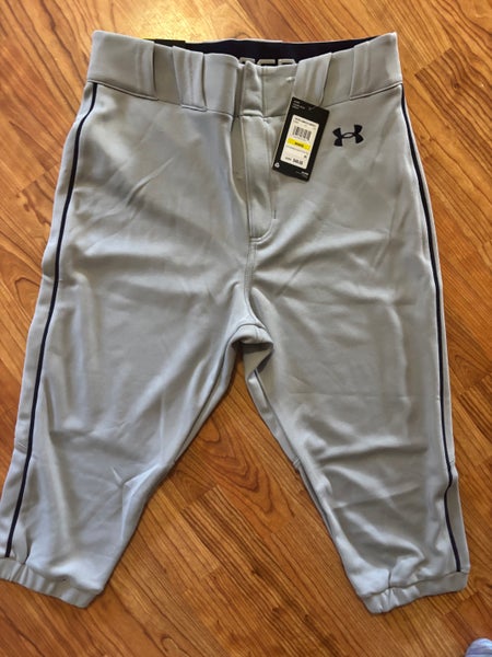 Gray Men's Medium Adult Under Armour Game Pants (New)