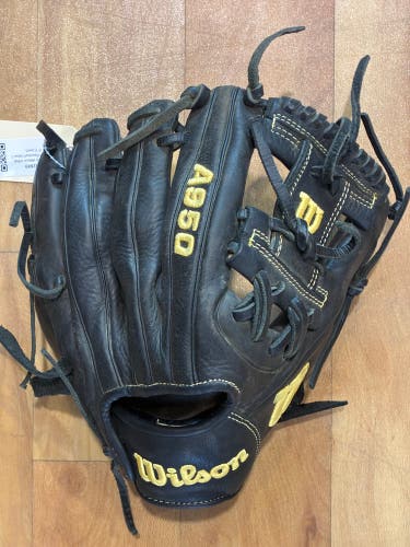 Black Wilson A950 RH Baseball Glove 11.5" (Used)