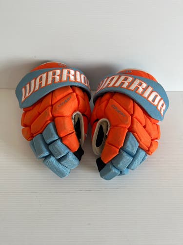 Used 13" Warrior Covert Pro Gloves Pro Stock - Orange/Blue/White