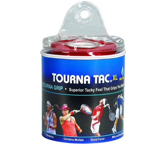 Tourna TAC Overgrip 30 Pack: Tourna Tennis Overgrips, White