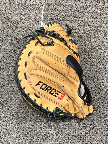 Used Force3 C335 Right Hand Throw Catcher's Baseball Glove 33.5" | GREAT CONDITION